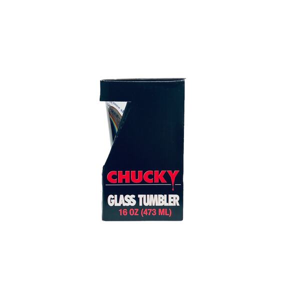 Chucky Child's Play 80's Horror Movie 16 oz. Tumbler NIB - Picture 2 of 5